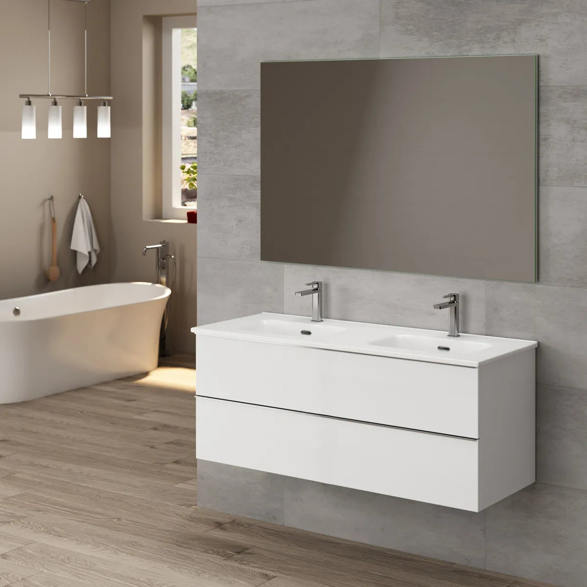 Provbit Kommod 120 cm Tenfors Harmoni Vit Matt