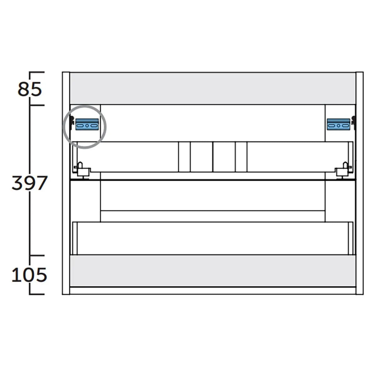 Kommod 60 cm Tenfors Allmoge Antracit