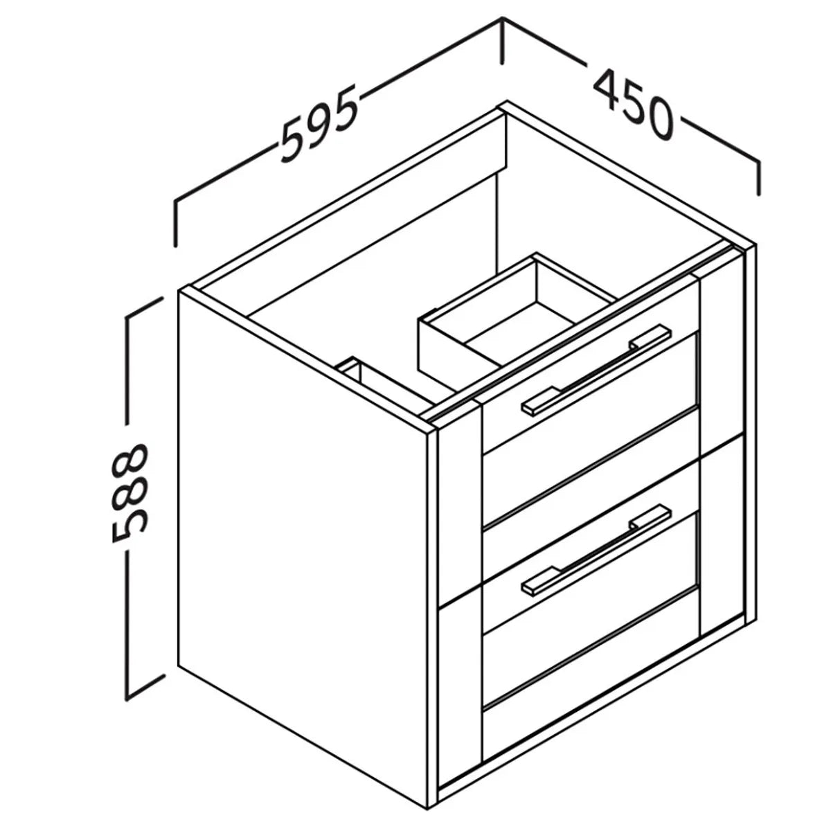 Kommod 60 cm Tenfors Allmoge Marin Blå