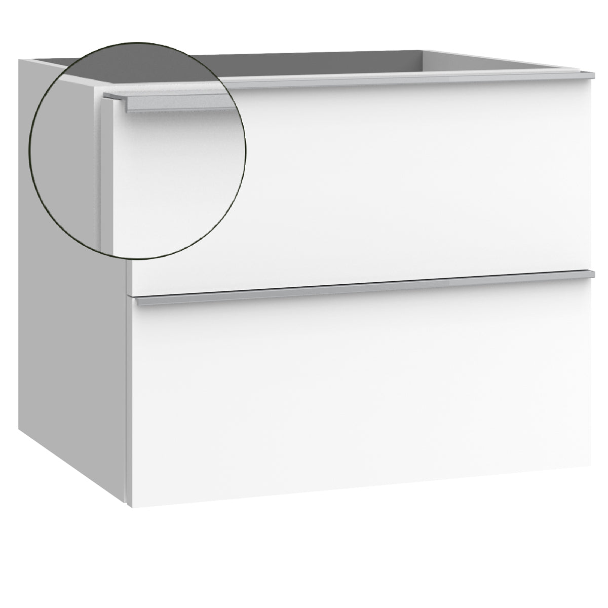 Kommod & Tvättställ 60 cm Tenfors Harmoni Vit Matt.