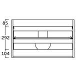 Kommod & Tvättställ 80 cm Tenfors Norrvik Vit Matt