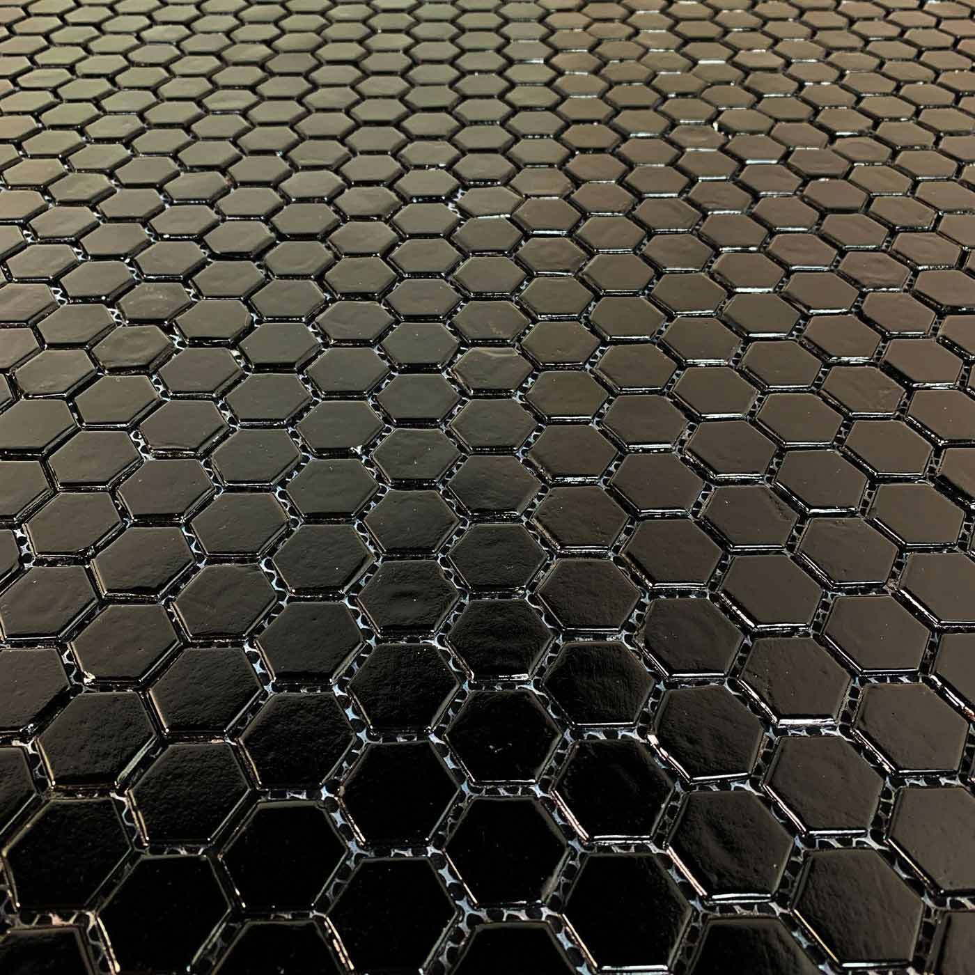 Mosaik Hexagon Svart