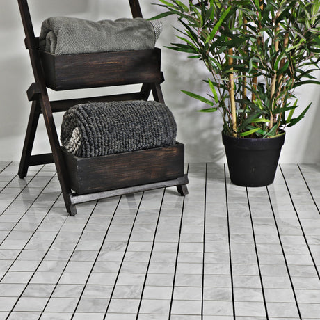 Mosaik Silke Blanco Marmor Blank