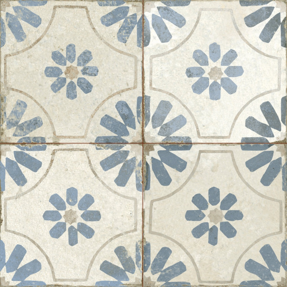 Klinker FS Blume Blue 45x45