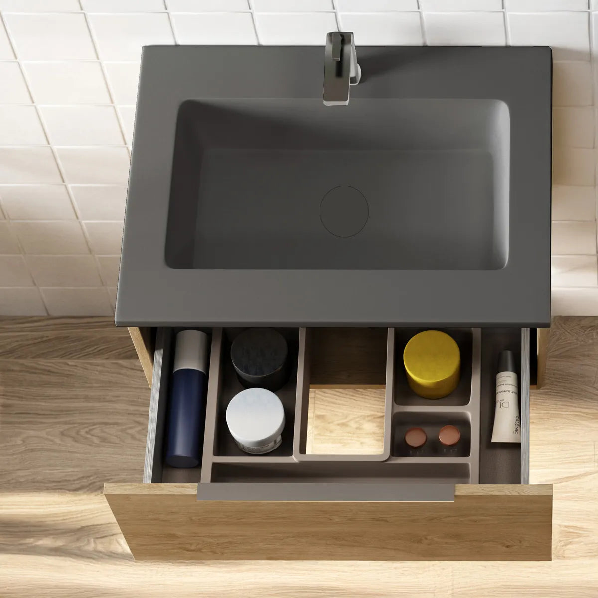Bottenventil Tenfors Moon Pop-Up Antracit Matt