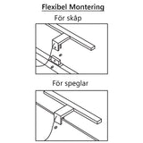 Spegelbelysning 60 cm Krom 4000K Tenfors Esther