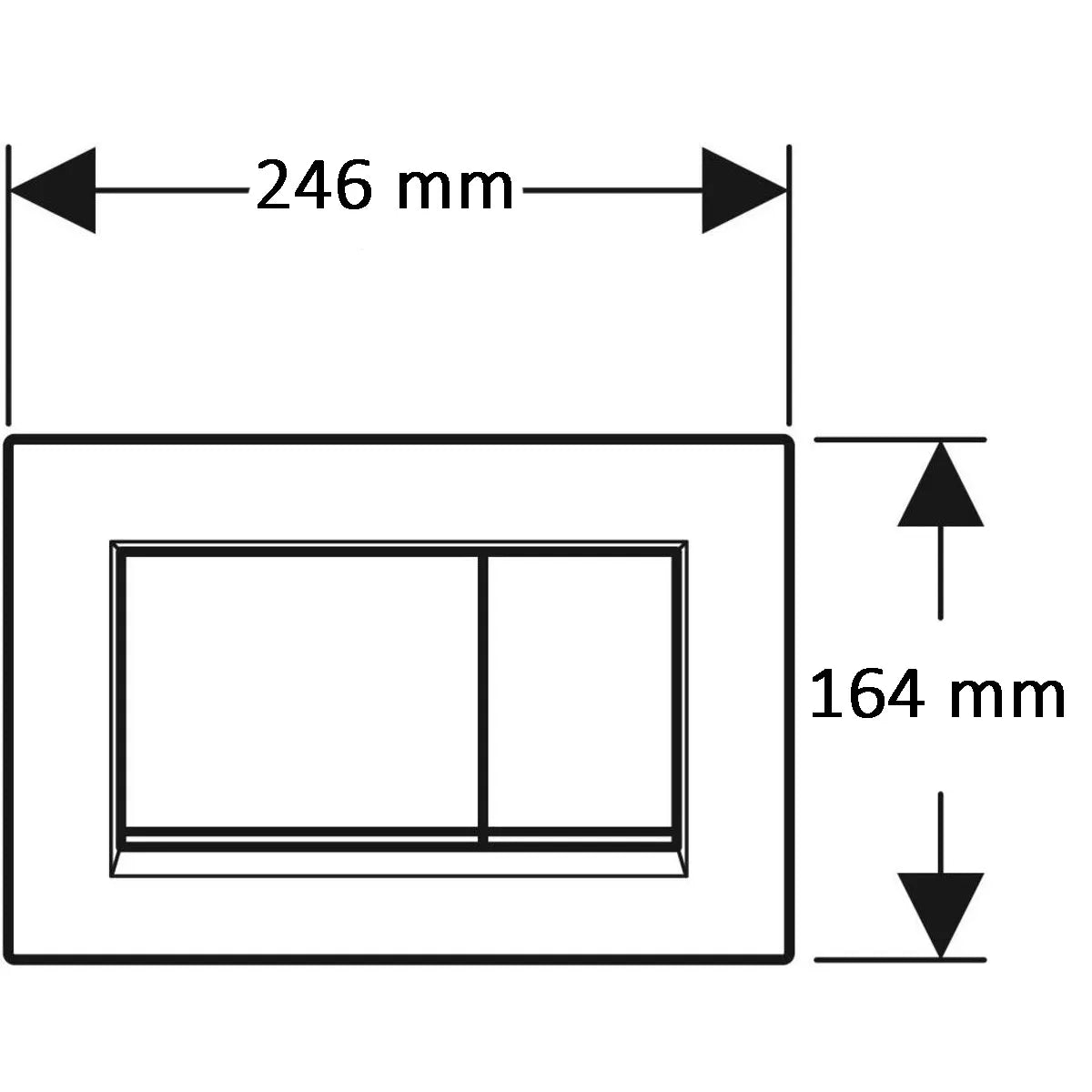 Spolknapp Geberit Sigma 20 Vit