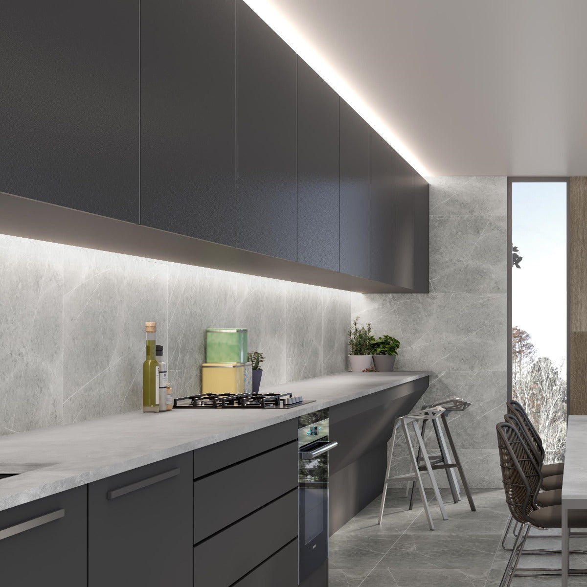 Klinker Altamura Silver Matt Marmor
