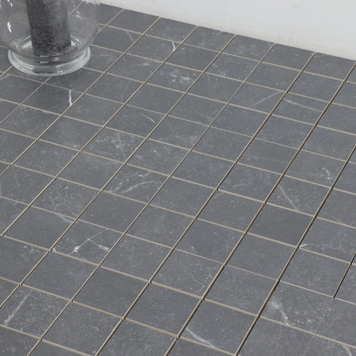 Mosaik Soapstone Graphite Matt Marmor