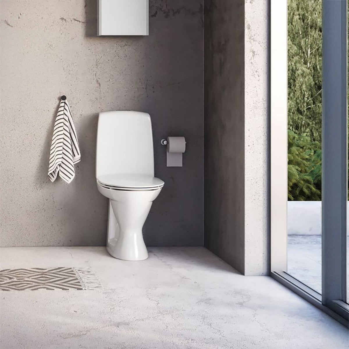 Toalettstol Ifö Spira 6260 Rimfree Mjuksits