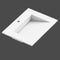 Swatch för Tvättställ Solid Surface Tenfors Flow 60 cm Vit Matt