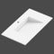 Swatch för Tvättställ Solid Surface Tenfors Flow 80 cm Vit Matt