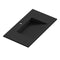 Swatch för Tvättställ Solid Surface Tenfors Flow 80 cm Svart Matt