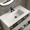 Tvättställ Solid Surface Tenfors Alpin 80 cm Vit Matt