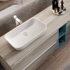 Tvättställ Solid Surface Tenfors Milos 51x33 cm Vit Matt