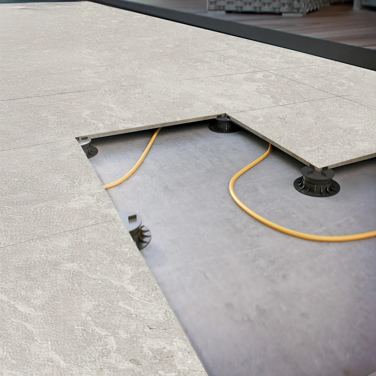 Uteklinker Limerock Taupe 60x60