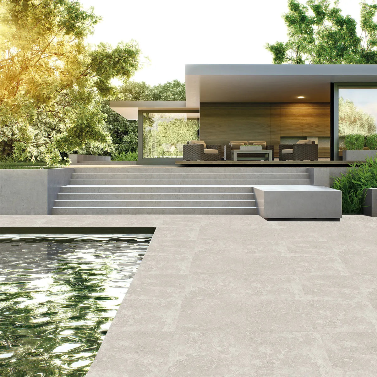 Uteklinker Limerock Taupe 60x60