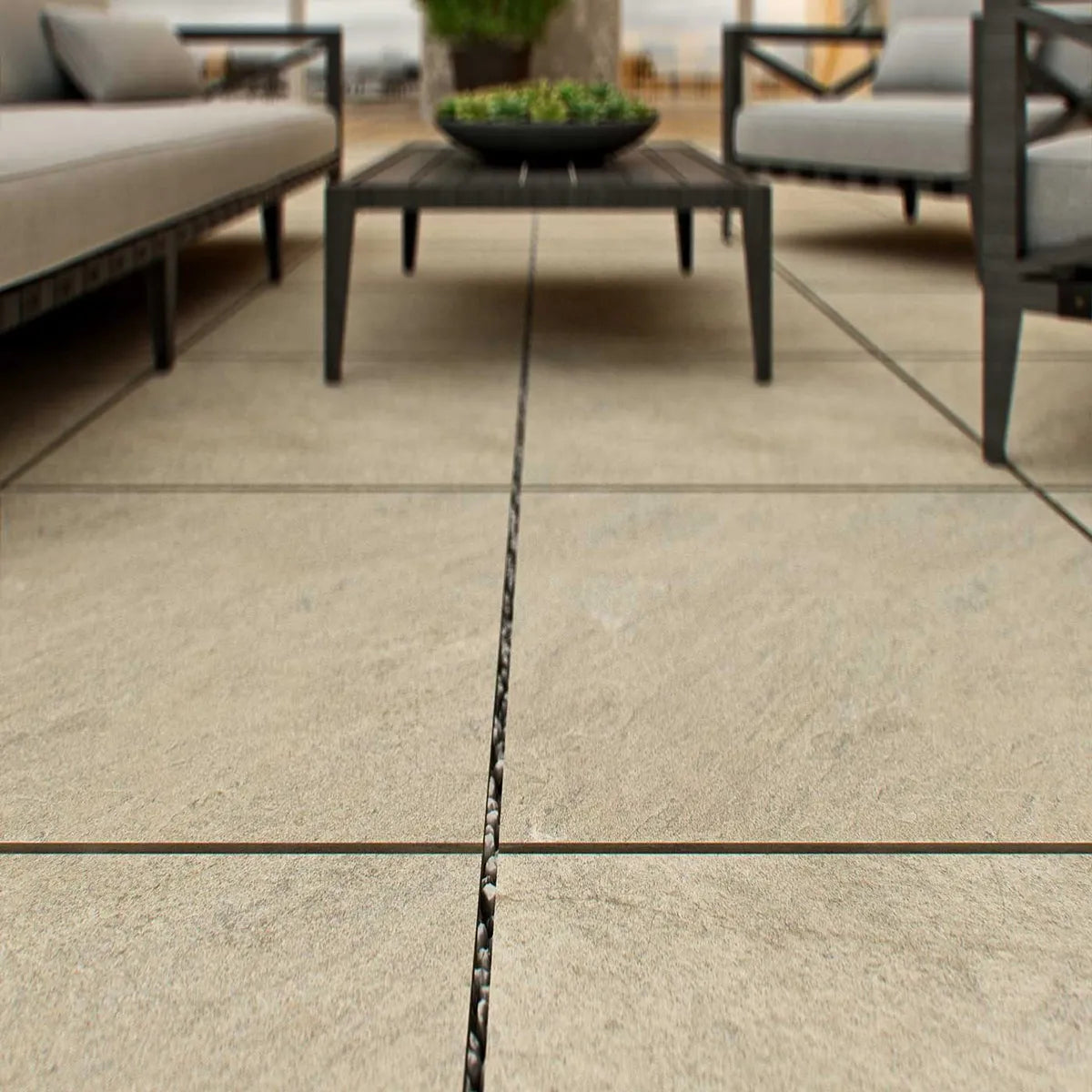 Paketpris! 9.36 m² Uteklinker Pietra Serena Cream 60x60 (495:-/m²)