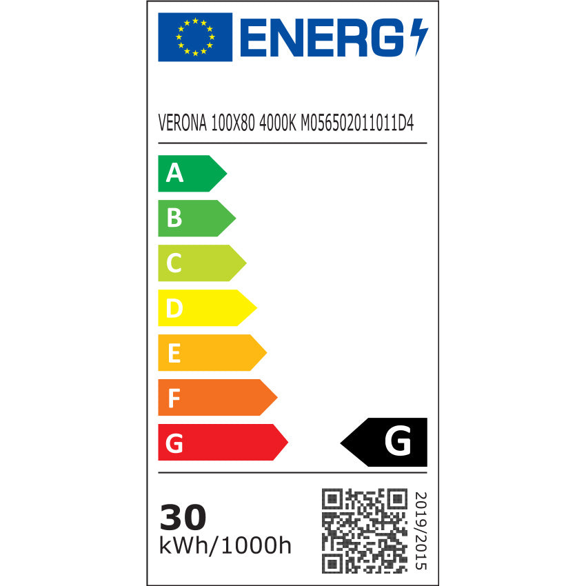 Badrumsspegel Imfri LED 100x80 cm Tenfors Verona