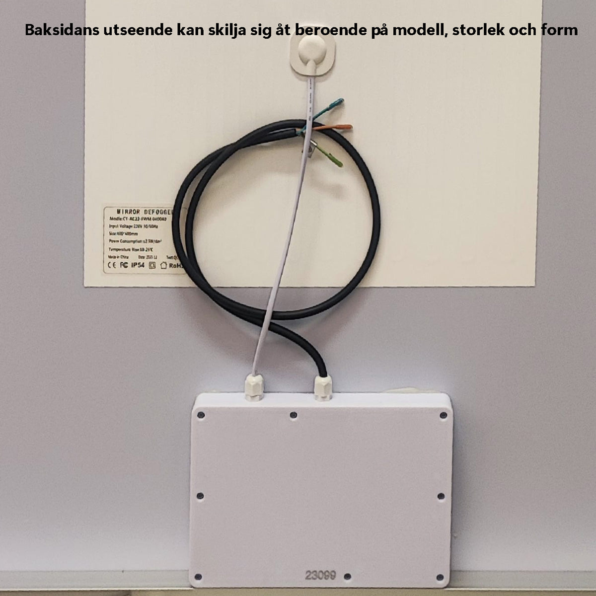 Badrumsspegel Imfri LED 100x80 cm Tenfors Verona