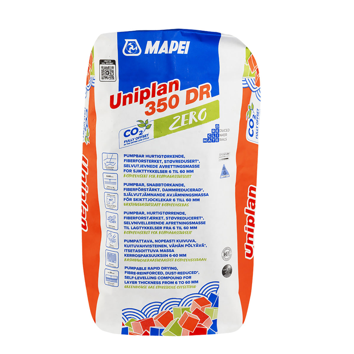 Avjämningsmassa Uniplan 350 DR Zero 20 kg