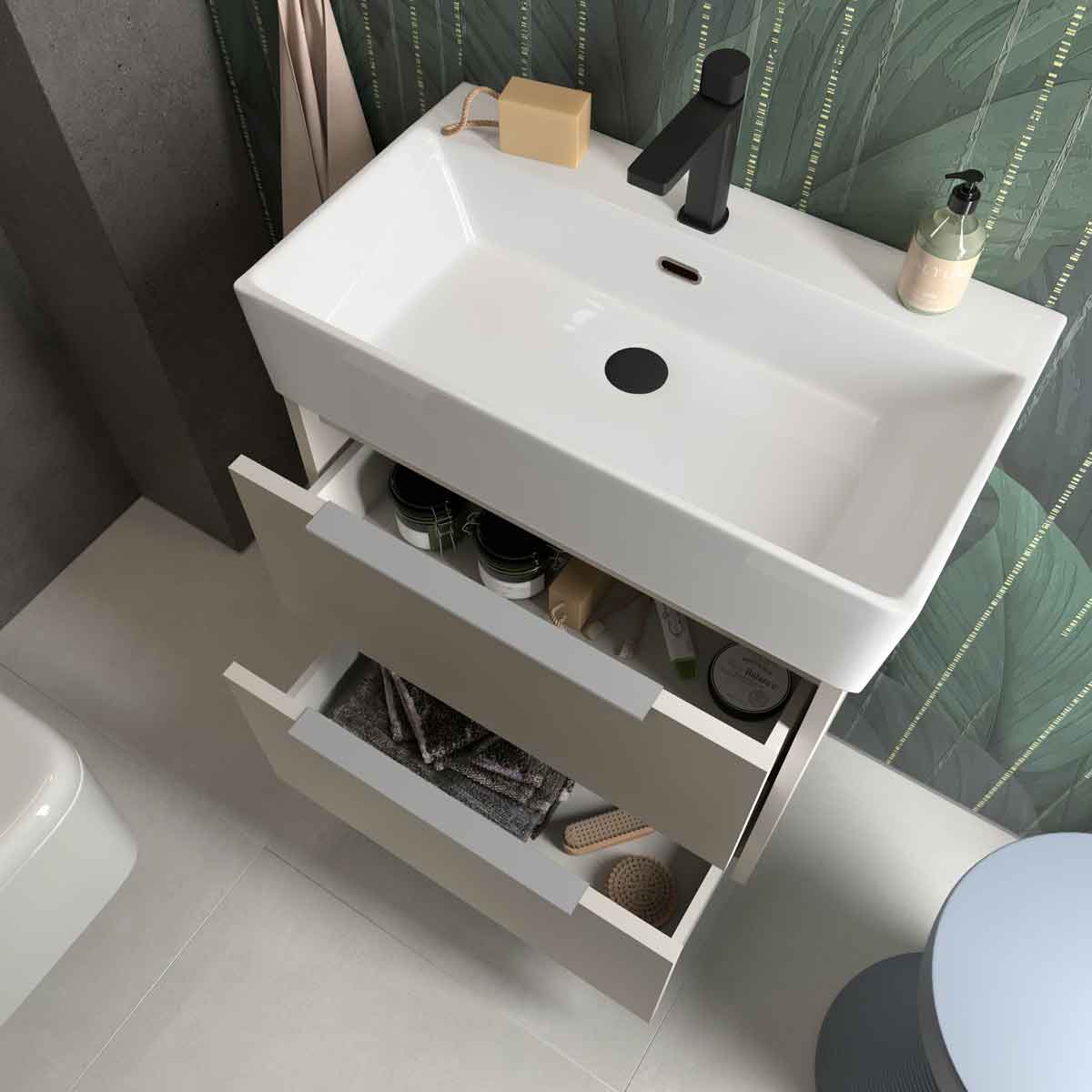 Badrumsmöbel Set Tenfors Smidig 60 cm Beige Mink