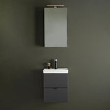 Badrumsmöbel set Hafa Neat Lådor med Tvättställ Antracit 42cm