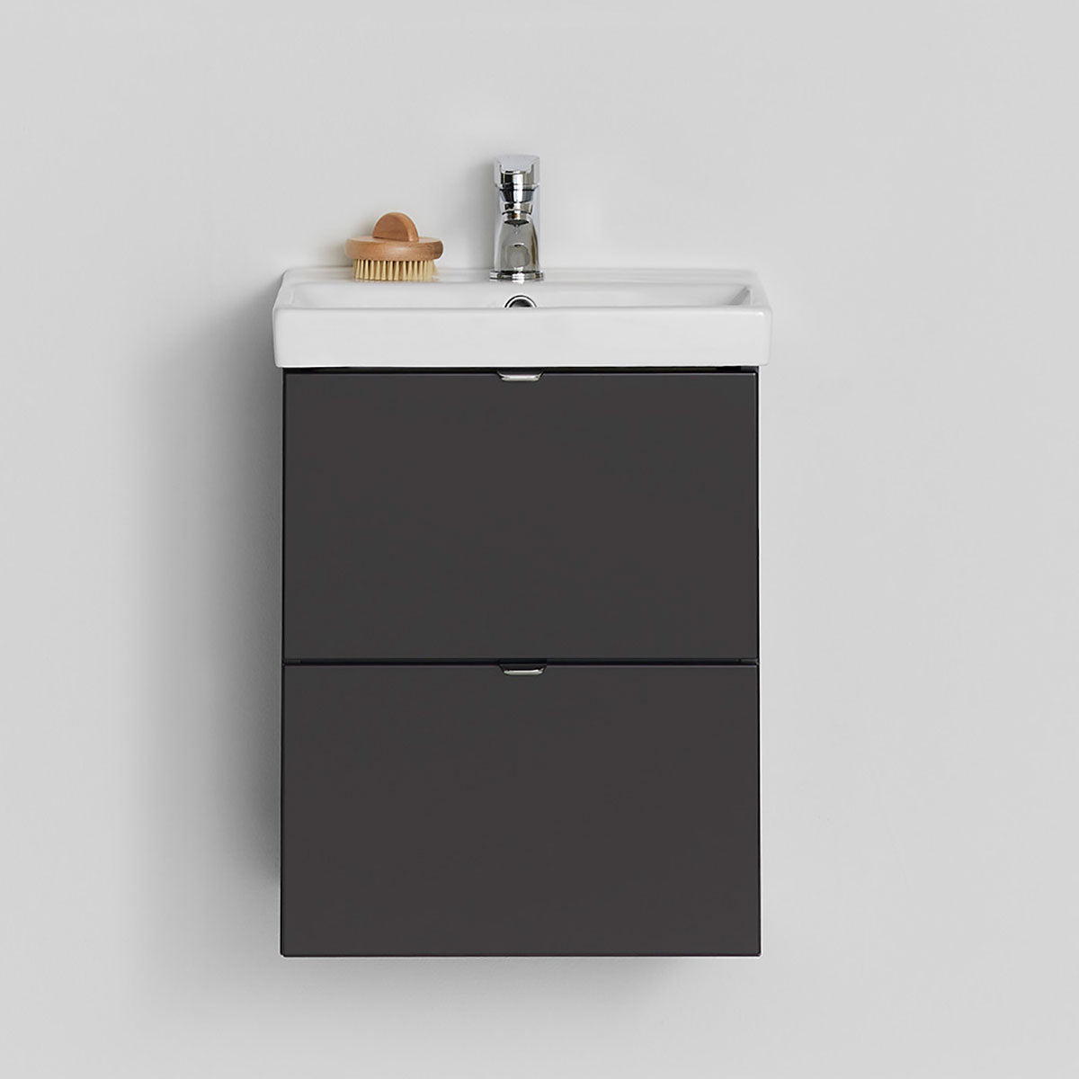 Badrumsmöbel set Hafa Neat Lådor med Tvättställ Antracit 42cm