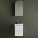 Badrumsmöbel set Hafa Neat Lådor med Tvättställ Vit 42cm