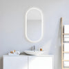 Badrumsspegel Imfri LED 45x90 cm Tenfors Oval