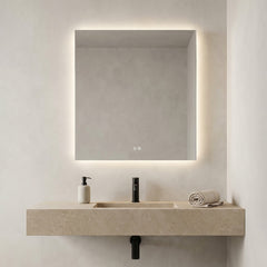 Badrumsspegel Imfri LED 80x80 cm Tenfors Verona