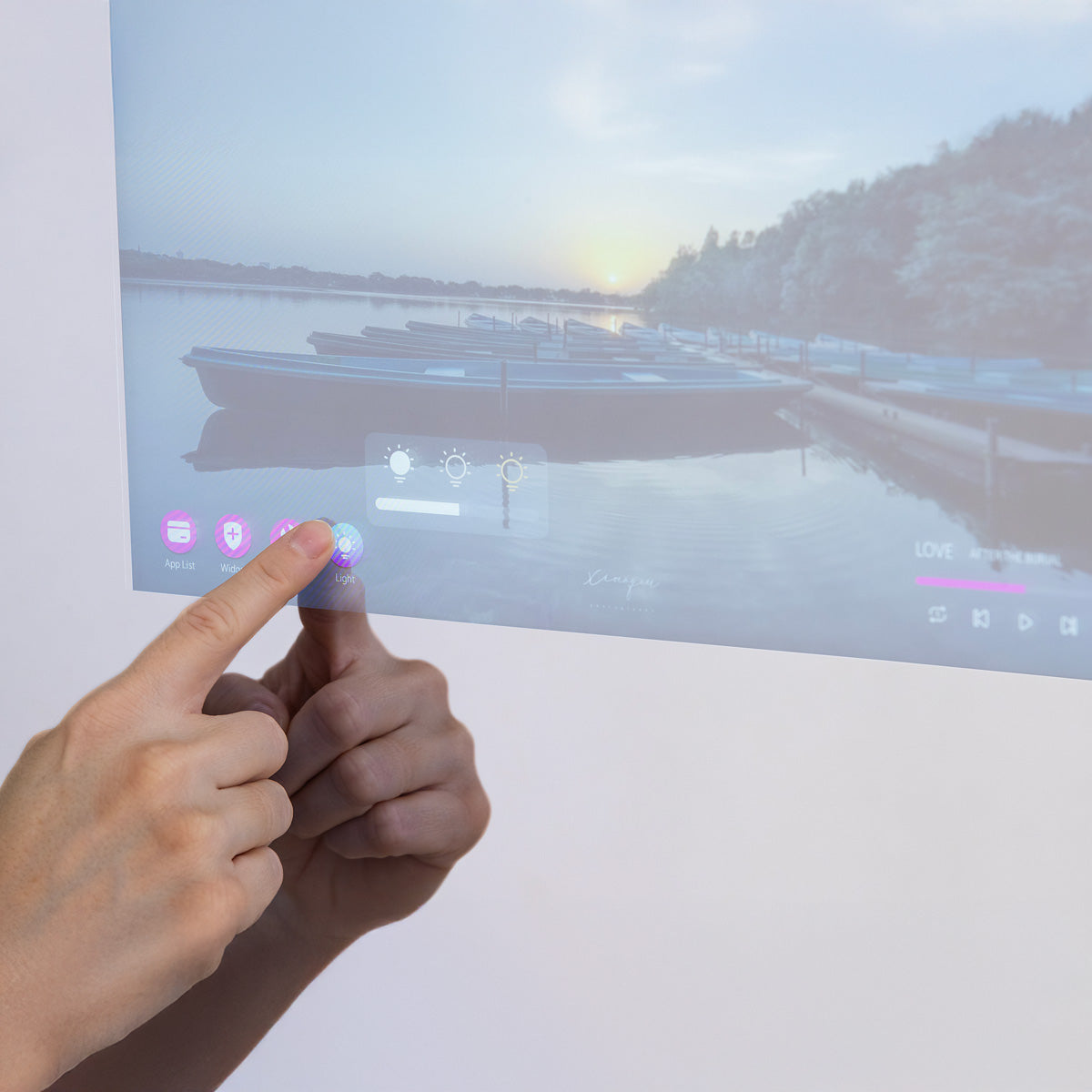 Badrumsspegel Rund Imfri LED 60 cm Tenfors Vision