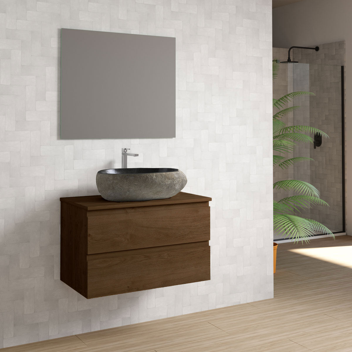 Bänkskiva Tenfors 60x45 cm Valnöt