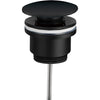 Bottenventil Universal Pop-Up Svart Matt