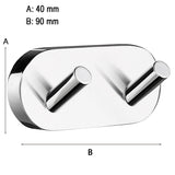 Dobbel krok Smedbo Home Krom Polert