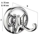 Dubbelkrok Smedbo Villa Krom Blank