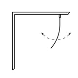 Duschdörr Hafa Igloo Pro Böjd 90 Klarglas Aluminium