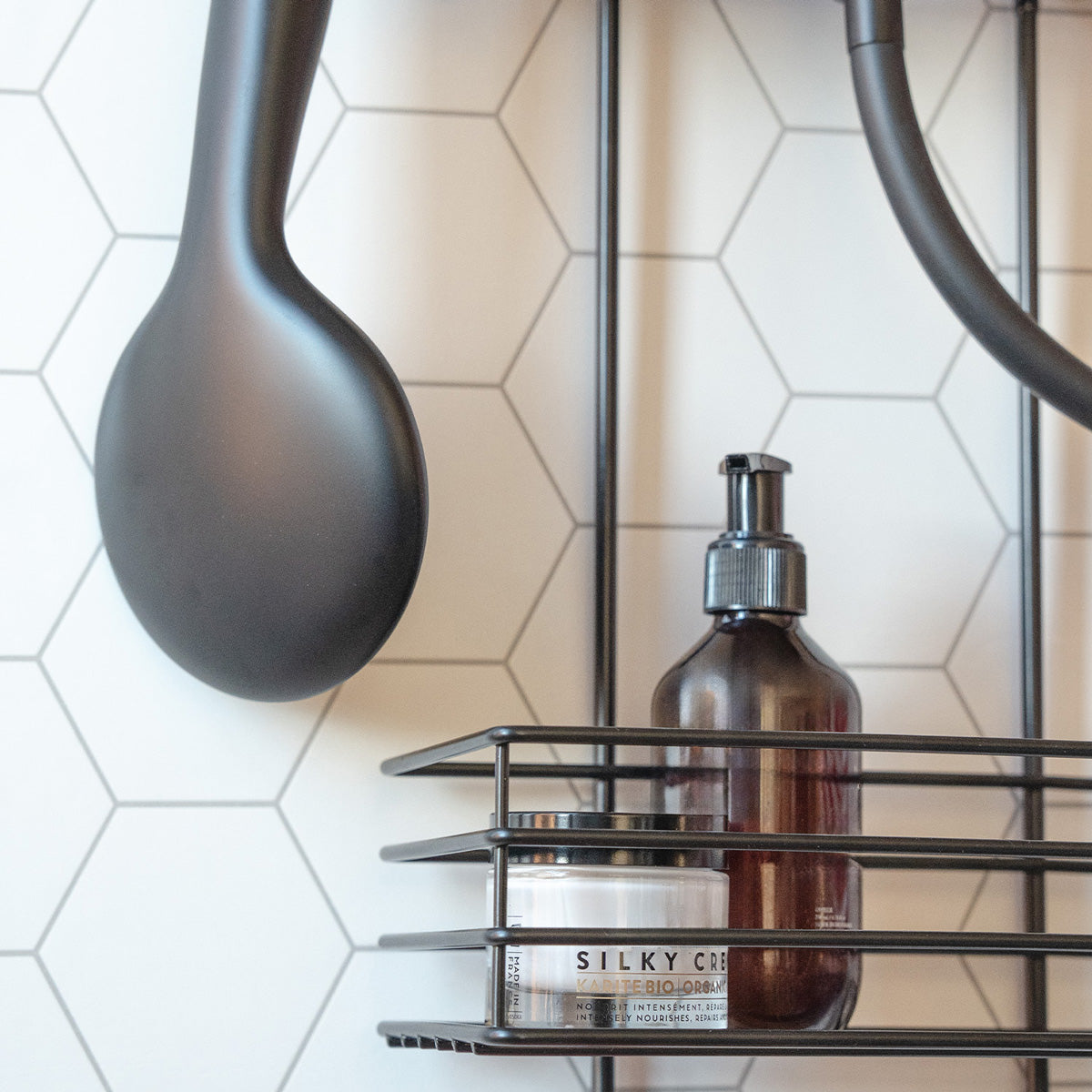 Duschkorg 2-plan Smedbo Svart Matt