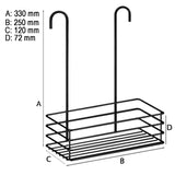 Duschkorg enkel Smedbo Svart Matt