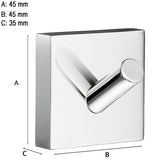 Enkelkrok Smedbo House Krom Blank