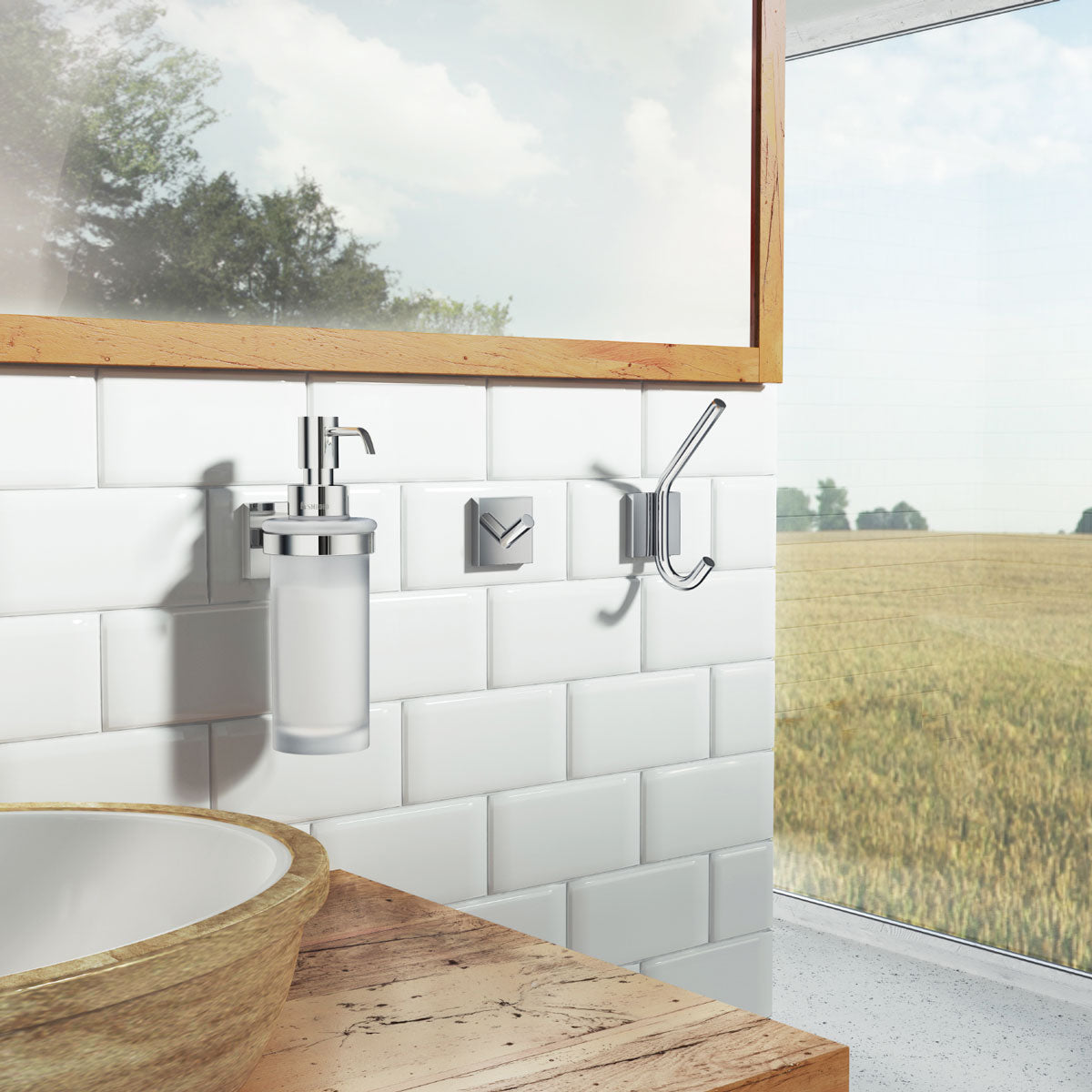 Enkelkrok Smedbo House Krom Blank