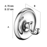 Enkelkrok Smedbo Villa Krom Blank