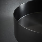 Fristående Tvättställ Hafa Circle Steel Borstad Svartkrom