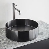 Fristående Tvättställ Hafa Circle Steel Borstad Svartkrom