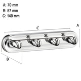 Kroklist, 4 kroker Smedbo Villa Krom Polert