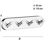 Kroklist, 4 kroker Smedbo Home Krom Polert