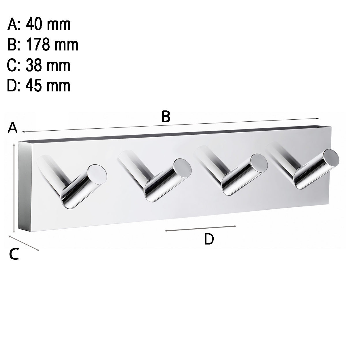 Fyrkrok Smedbo House Krom Blank