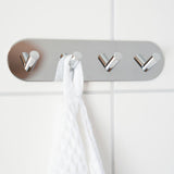 Kroklist, 4 kroker Smedbo Selvklebende Rund Krom Polert