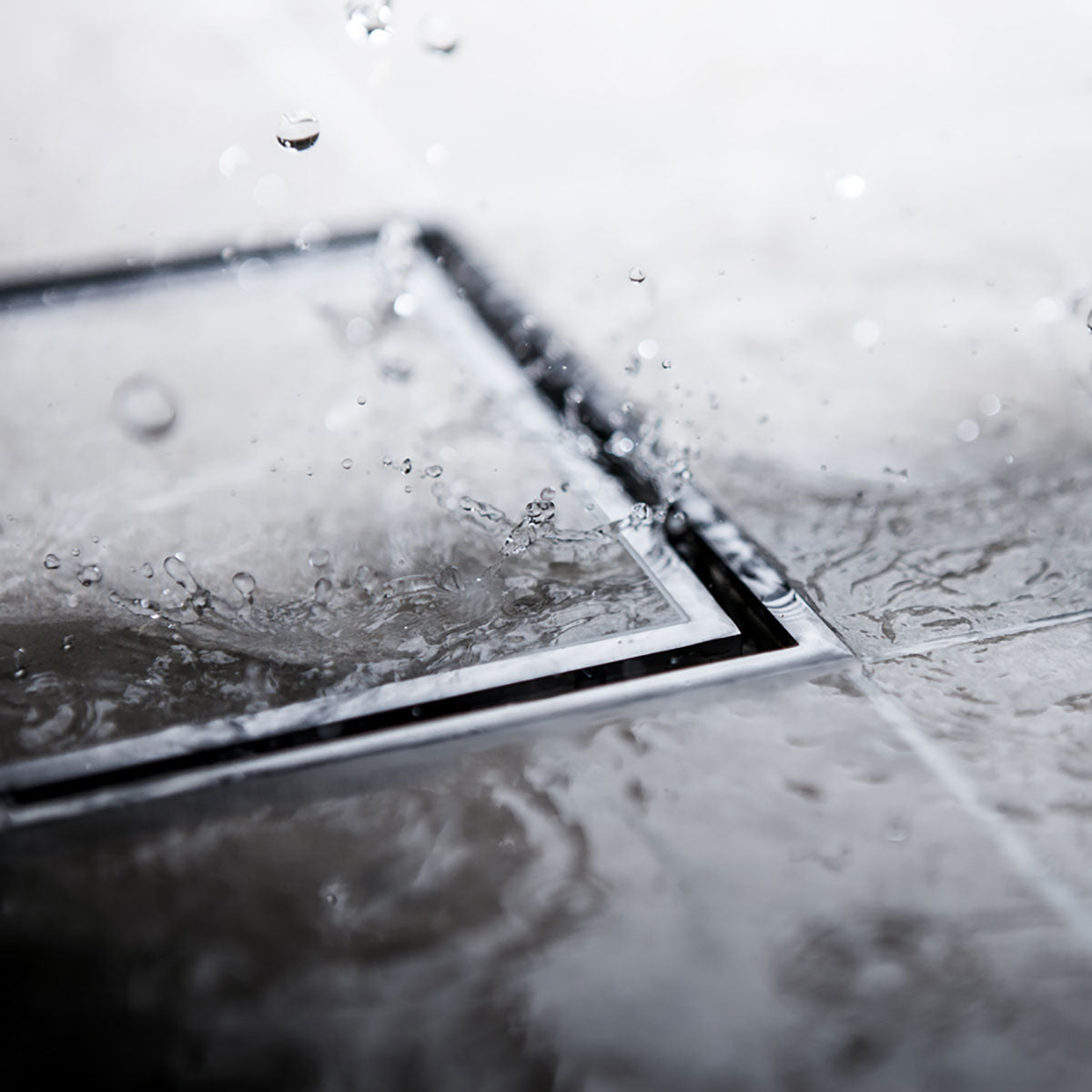 Golvbrunnssil Tile In Frame 147 Rostfri Borstad Syrafast