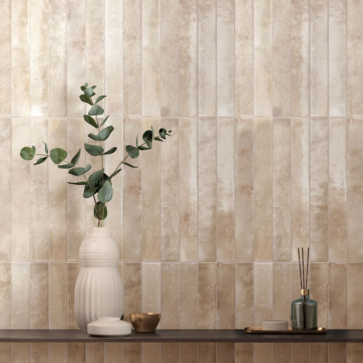 Provbit Kakel Bali Almond Blank 5x40